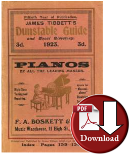 James Tibbett’s Dunstable Guide and Local Directory, 1923 (Digital Download)