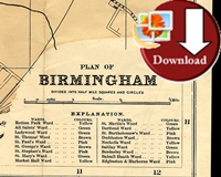 Map of Birmingham 1900 (Digital Download)