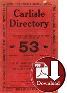 Directory of Carlisle 1931 (Digital Download)