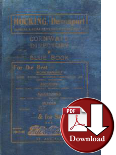 Liddicoat's Cornwall Directory Blue Book, 1931 (Digital Download)