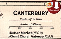 Map of Canterbury 1920 (Digital Download)