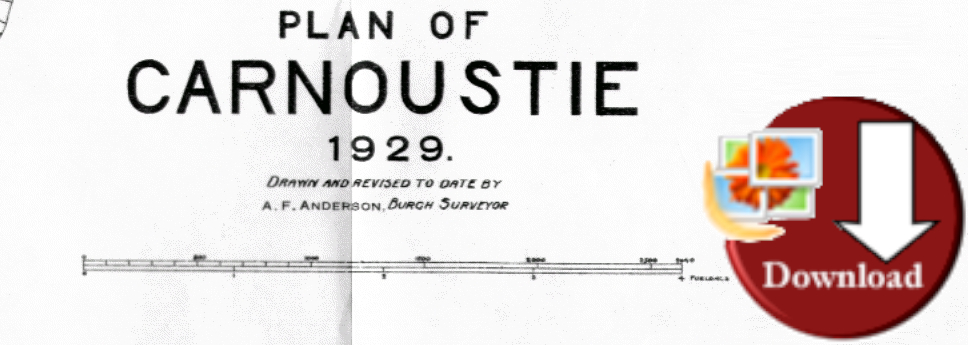 Map of Carnoustie 1929 (Digital Download)