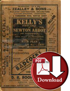 Kelly's Directory of Newton Abbot & Neighbourhood, 1937 (Digital Download)