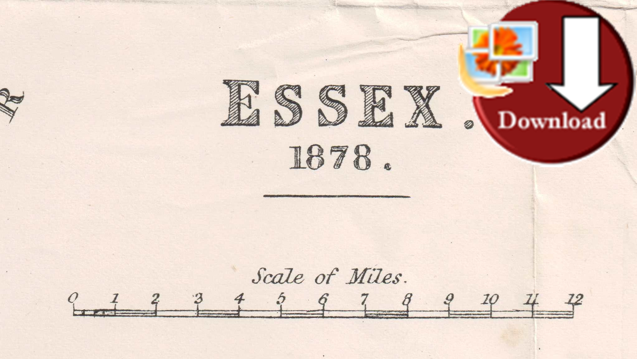 Map of Essex 1878 (Digital Download)