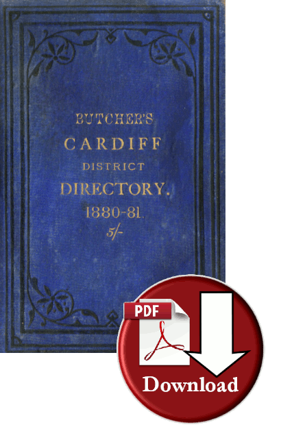 Butcher's Directory of Cardiff 1880-81 (Digital Download)