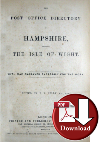 Kelly's Directory of Hampshire & The Isle of Wight 1867 (Digital Download)