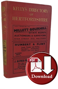 Kelly's Directory of Hertfordshire 1937 (Digital Download)