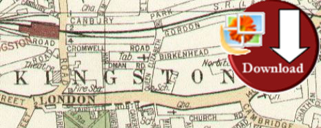 Street plan of Kingston-upon-Thames 1928 (Digital Download)