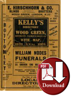Kelly's Directory of Wood Green, Southgate, Palmer's Green &c, 1931 (Digital Download)