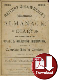 Leicestershire Almanack, 1884 (Digital Download)