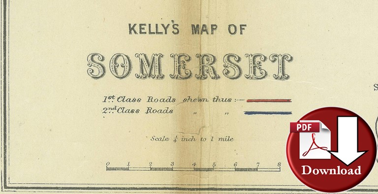 Map of Somerset 1931 (Digital Download)