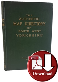 The Authentic Map Directory of South & West Yorkshire 1938 (Digital Download)