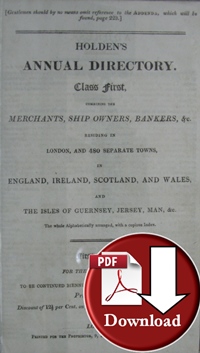 Holden's Annual Directory of Georgian Times 1816/17 (Digital Download) 