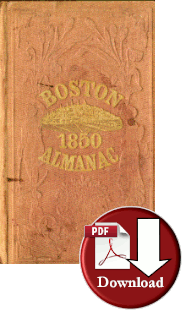 Boston (Massachusetts) Directory 1850 (Digital Download)