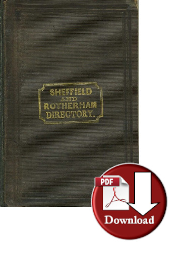 Rodgers 1841 Sheffield & Rotherham Directory (Digital Download)
