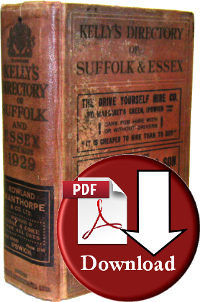 Kelly's Directory of Suffolk 1929 (Digital Download)