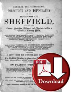 White's Directory of Sheffield & 20 miles round 1862 (Digital Download)